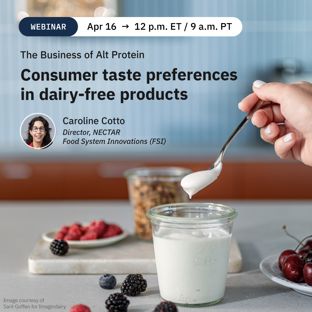 Consumer taste preferences in dairy-free products