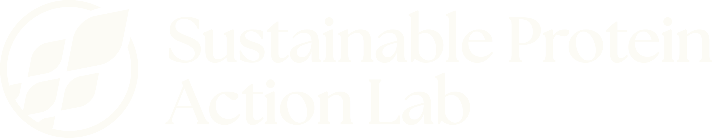 Sustainable Protein Action Lab logo with stylized leaves