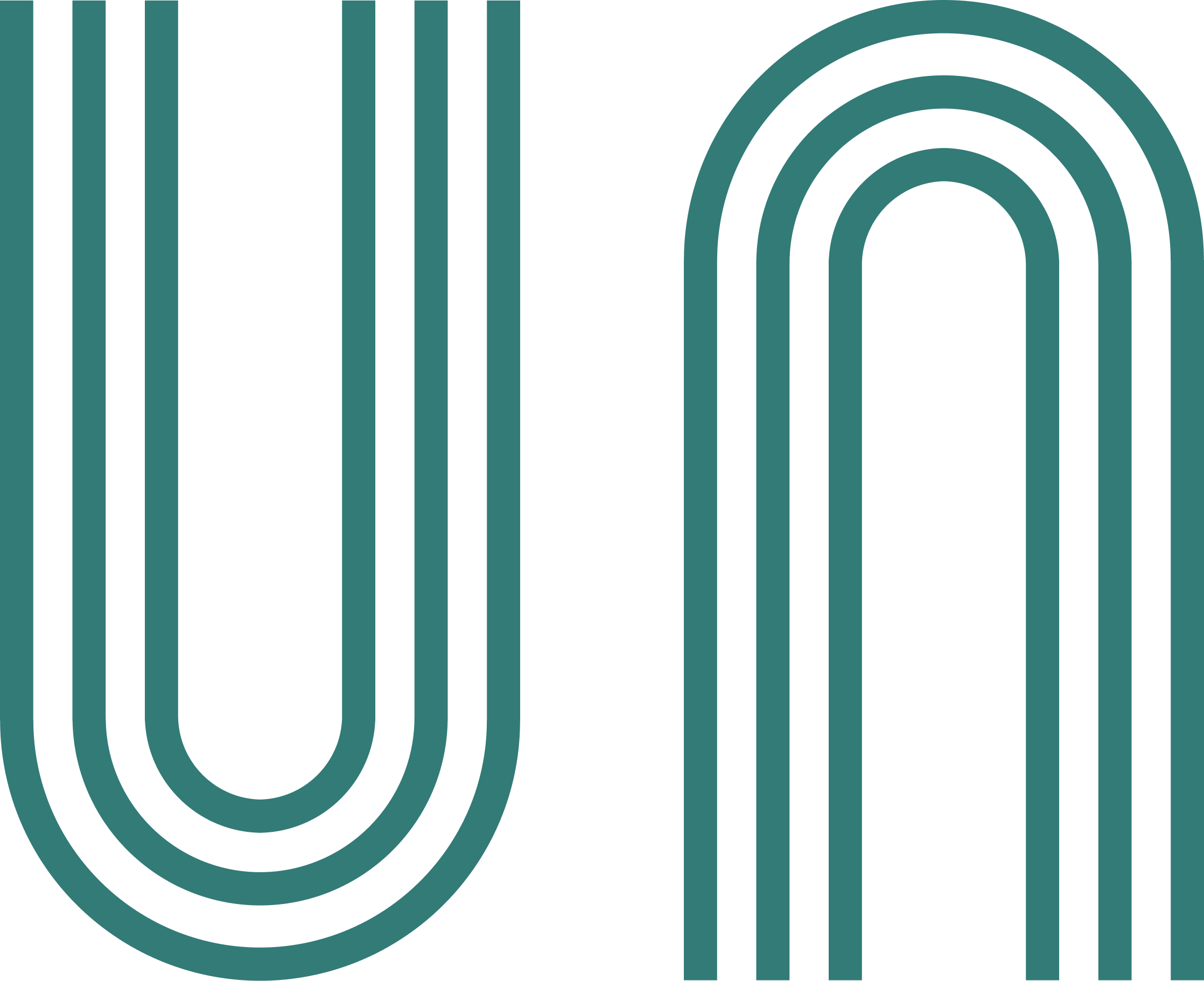A black background with teal curved lines forming a maze-like pattern.