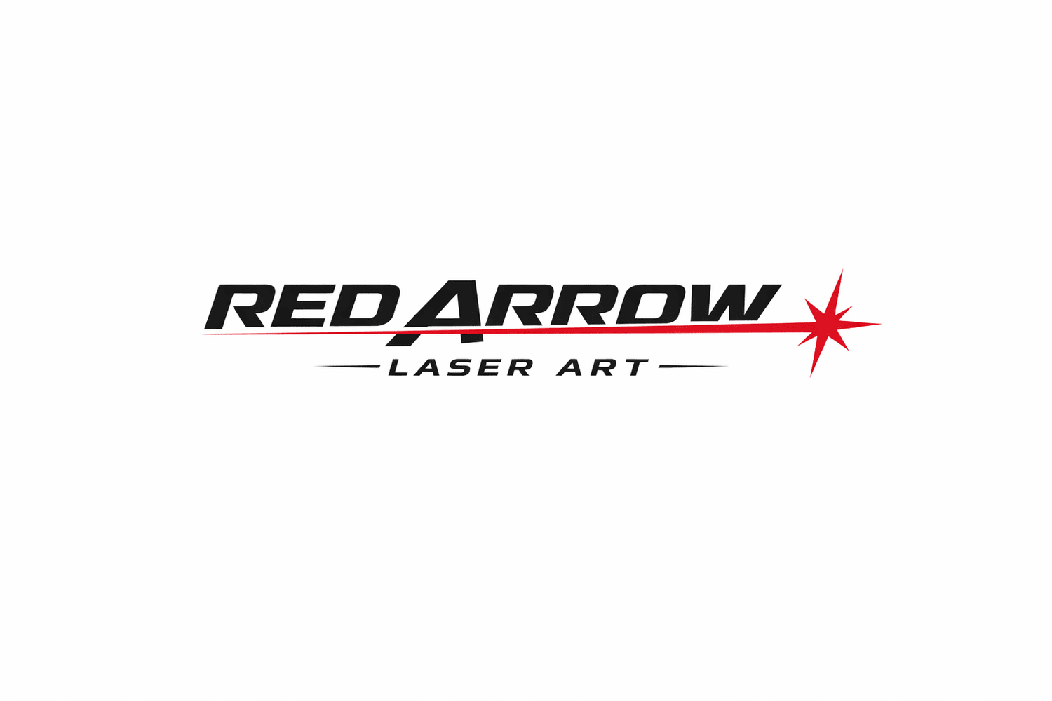 Red Arrow Laser Art