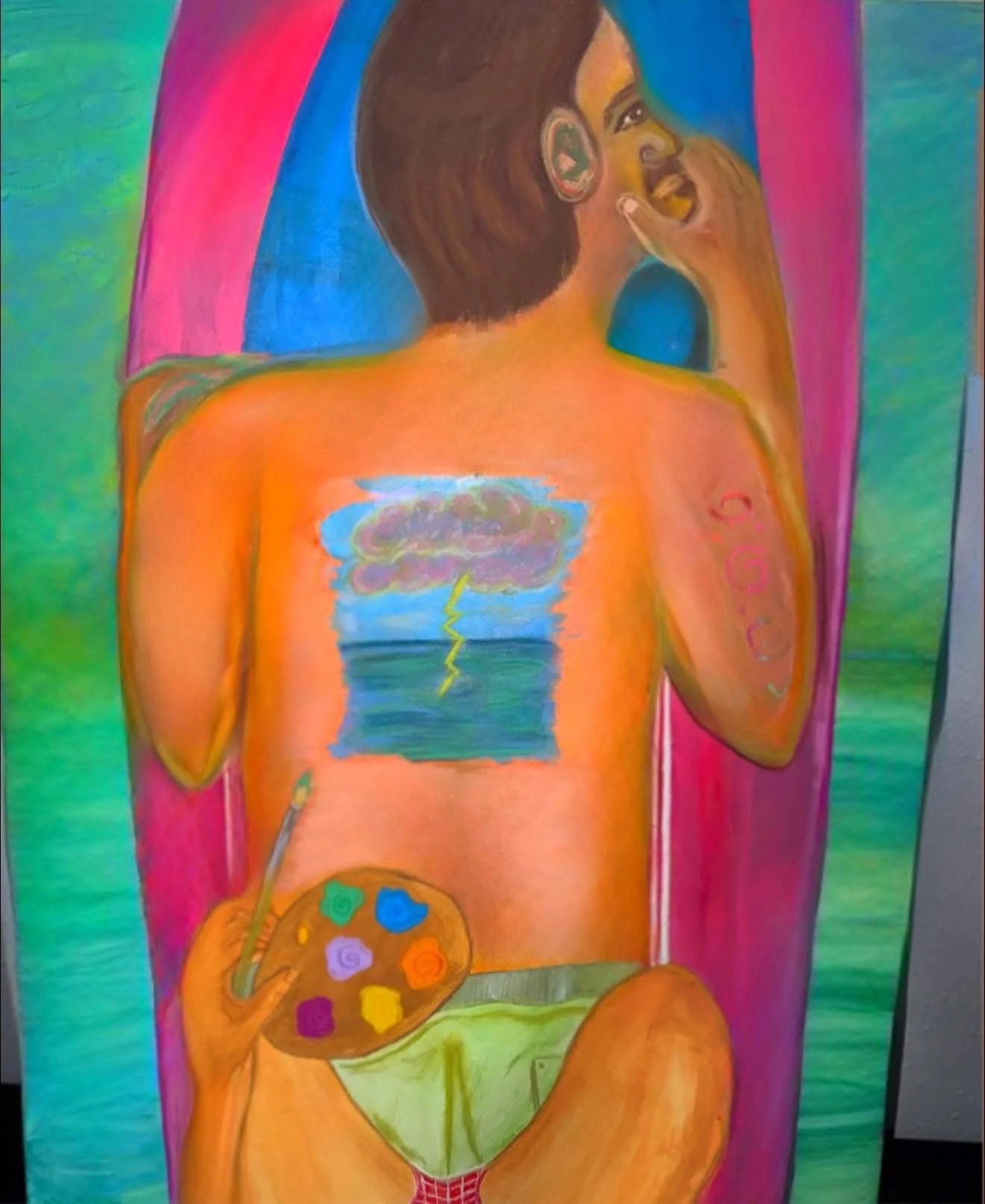 The Man with Lightning on His Back