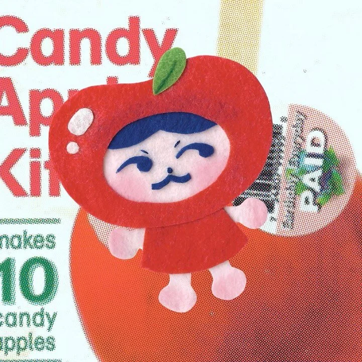 It&rsquo;s apple season!! 🍎🍏🍎🍏 I&rsquo;ll have 10 of these handmade charms for ya at @sunnyday_collective 3/08 and at The Heartful Market! 3/15! 

I loved making these little guys!! They&rsquo;re just so fun and silly and I&rsquo;m OBSESSED WITH 