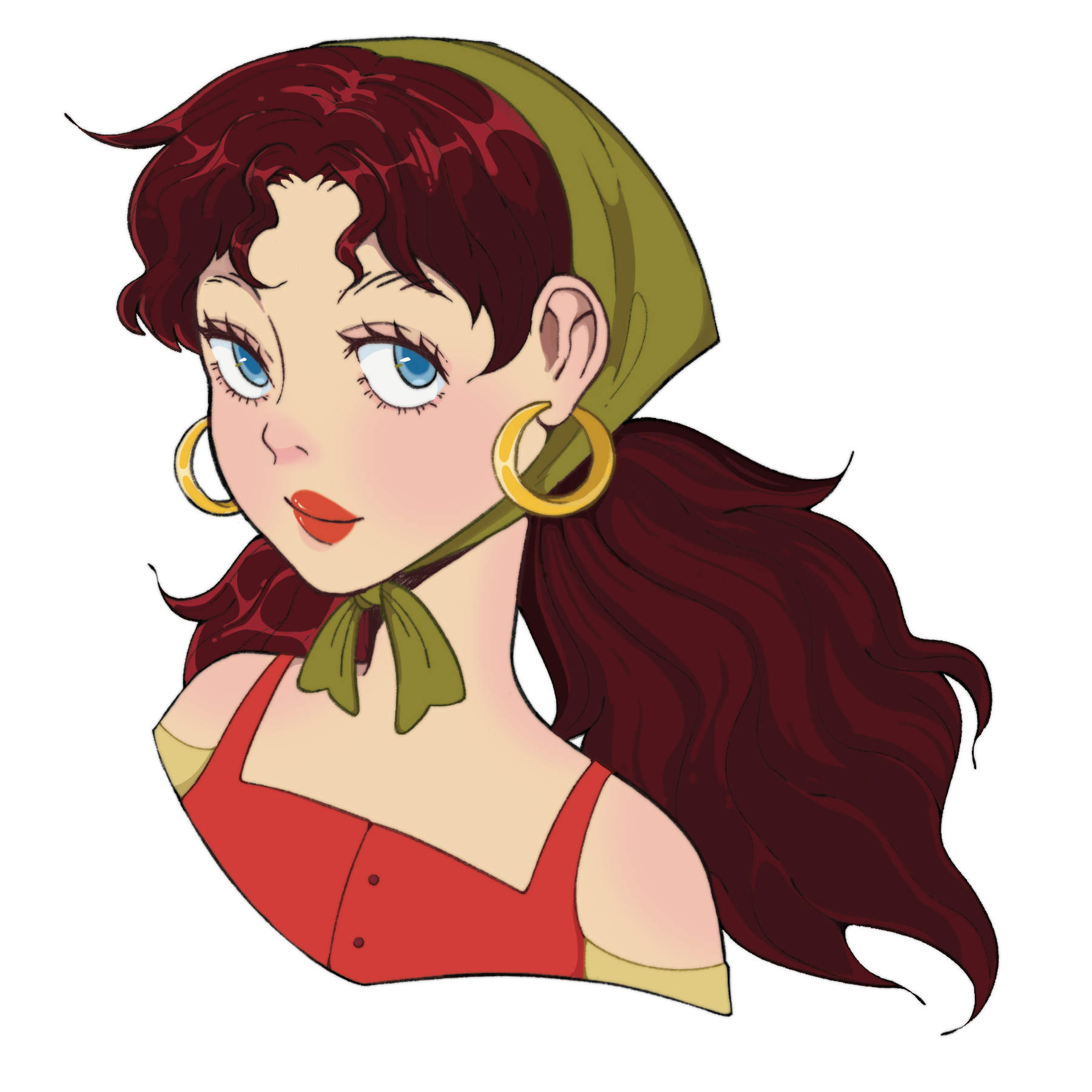 Emi spot illustration (headshot)