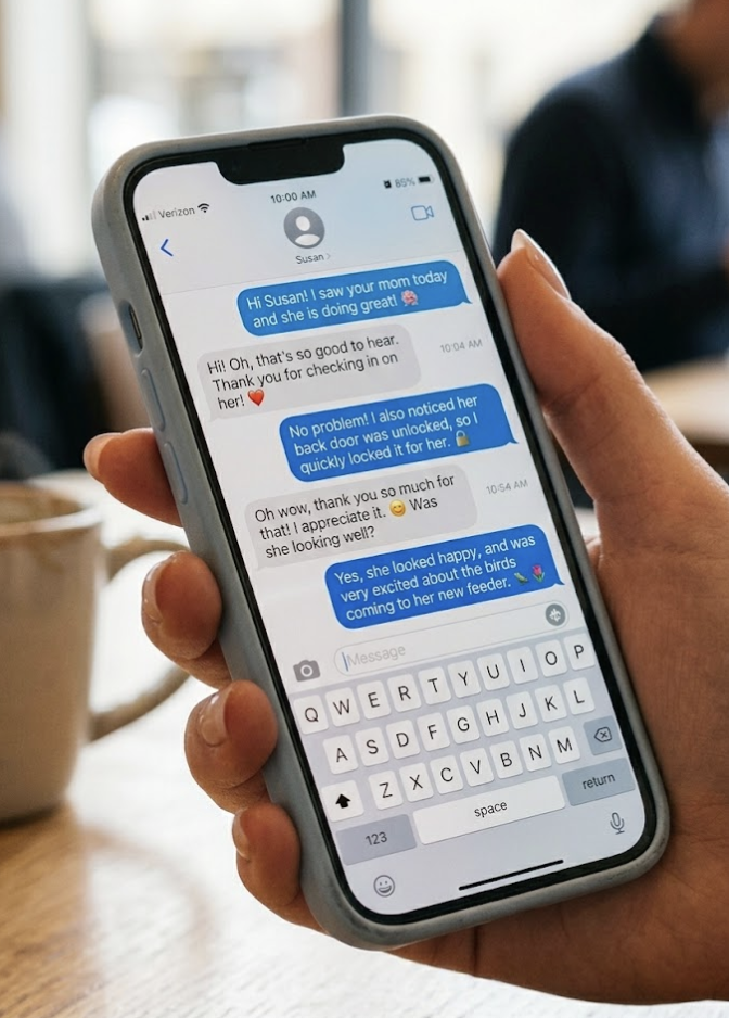 Reporting is an important piece of senior companion care in portland, oregon