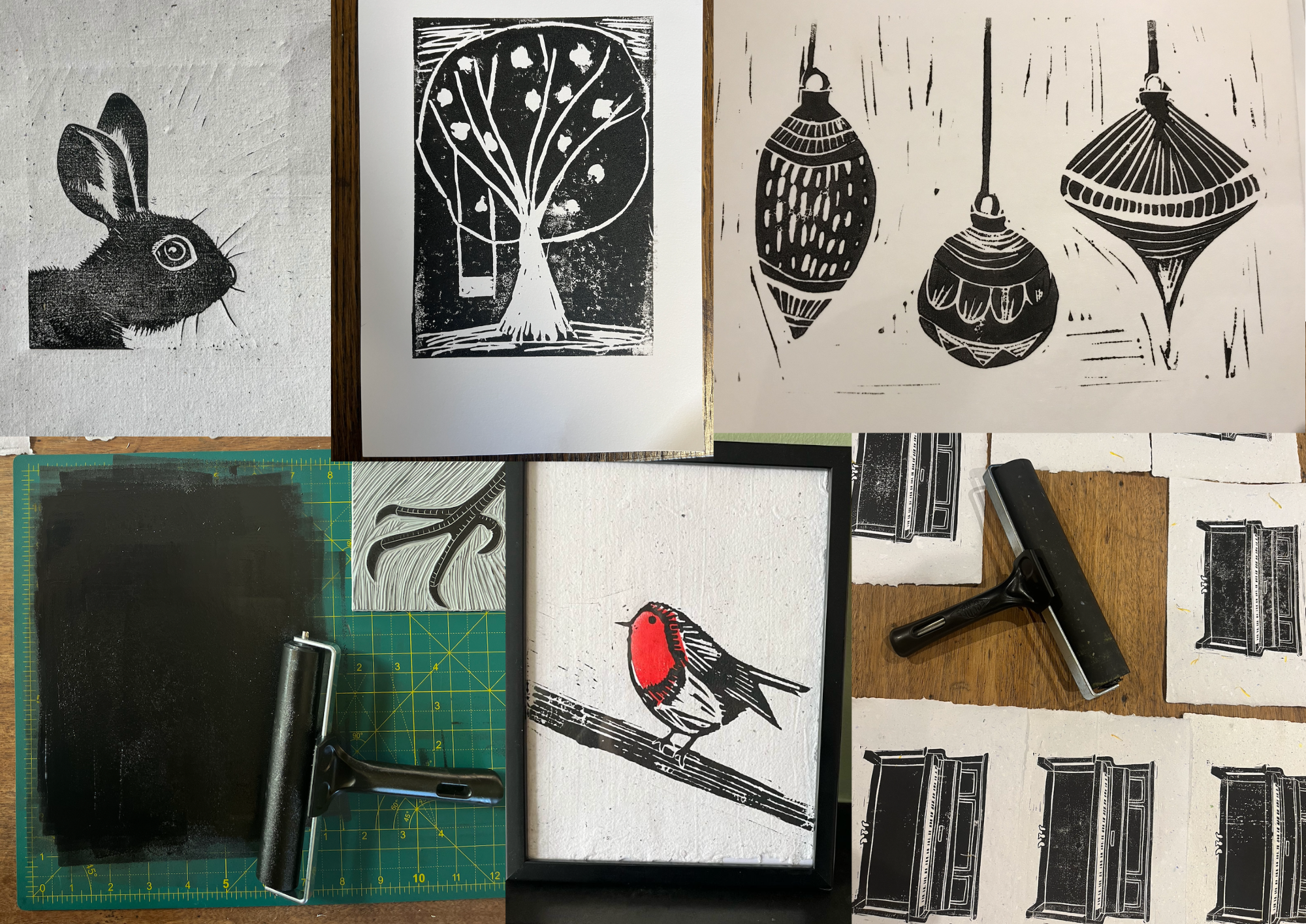 Lino Printing Christmas Cards Workshop