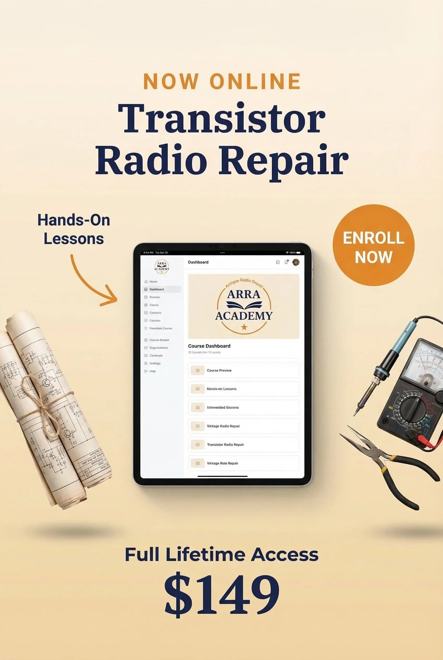 Transistor radio repair course online