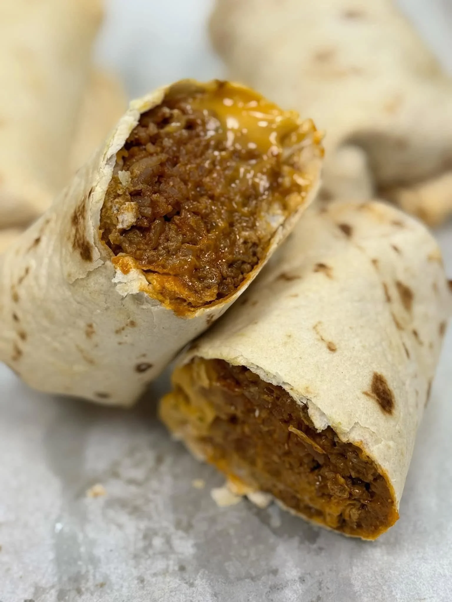 Cheesy Beef Burrito