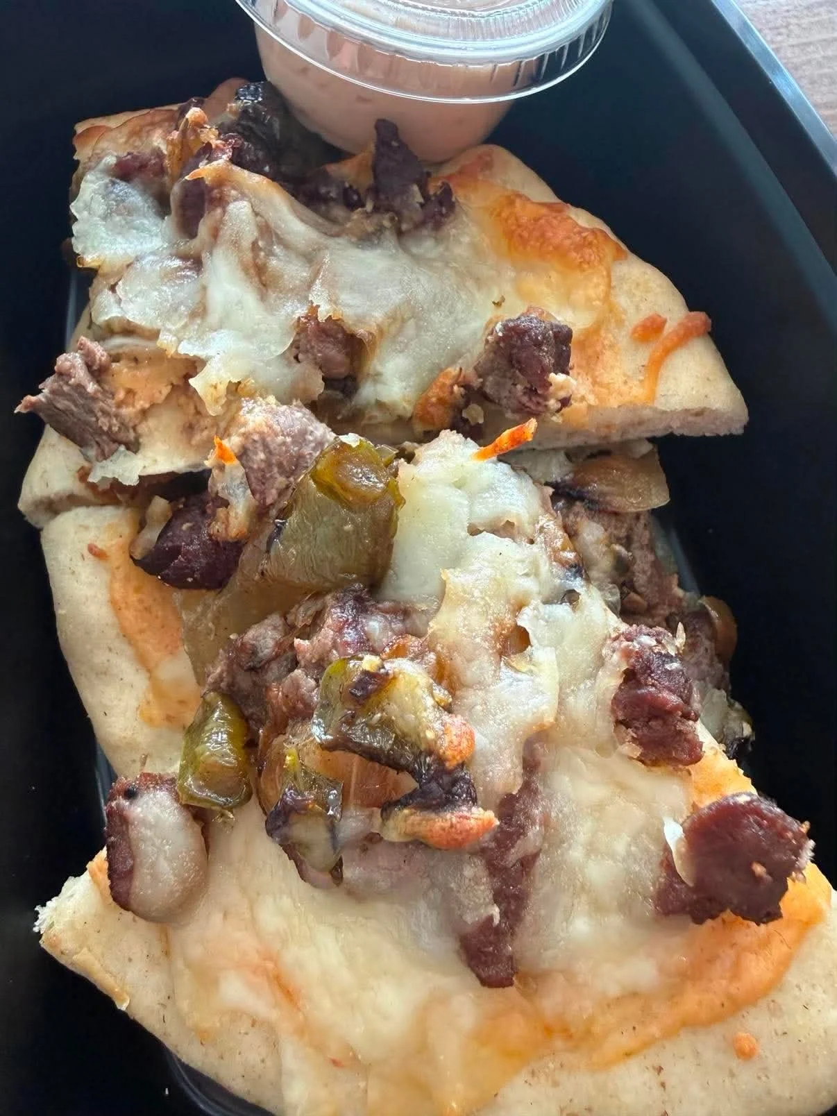 Philly Cheesesteak Pita Pizza - Staff