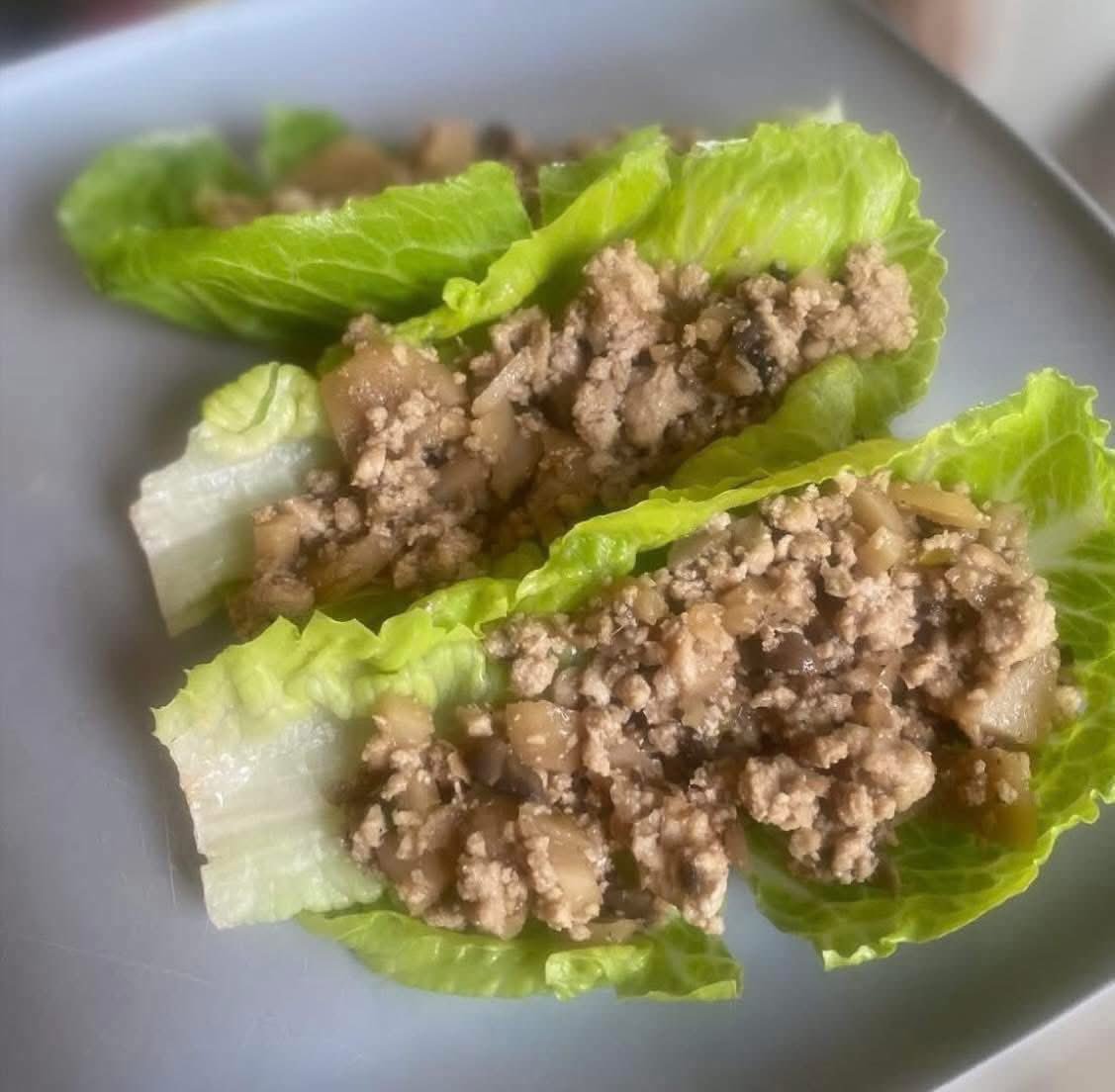 Lettuce Wraps (PF Chang Copycat Recipe) with FRUIT!! - Staff