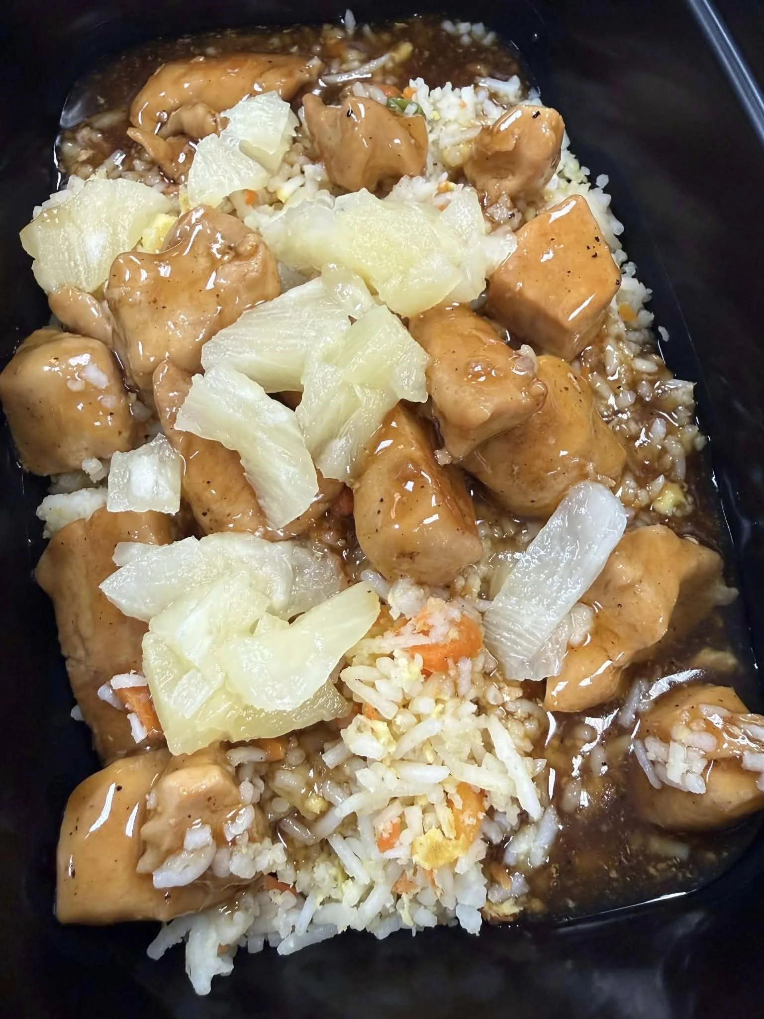 Teriyaki Chicken & Pineapple with Fried Rice