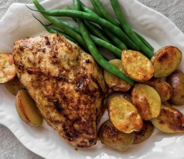 Chicken, Taters, & Green Beans