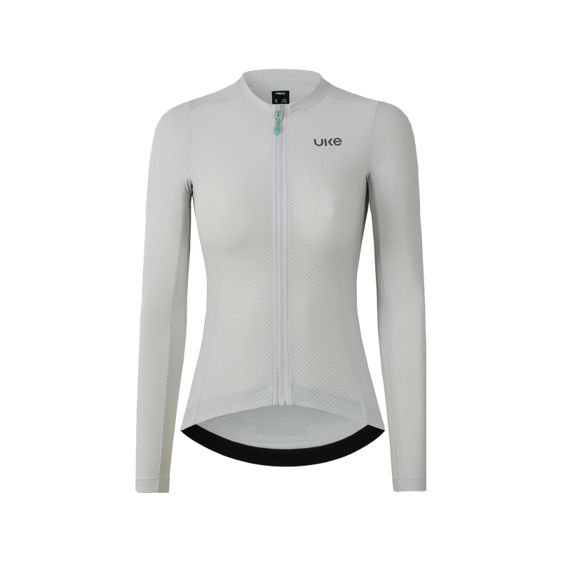Women's Road Long Sleeves Jersey Summer - Silver