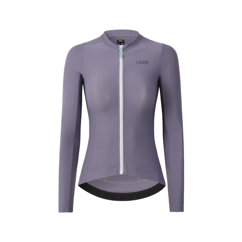 Women's Competition Jersey Long Sleeves Summer (Xiangyun) - Grey grape purple