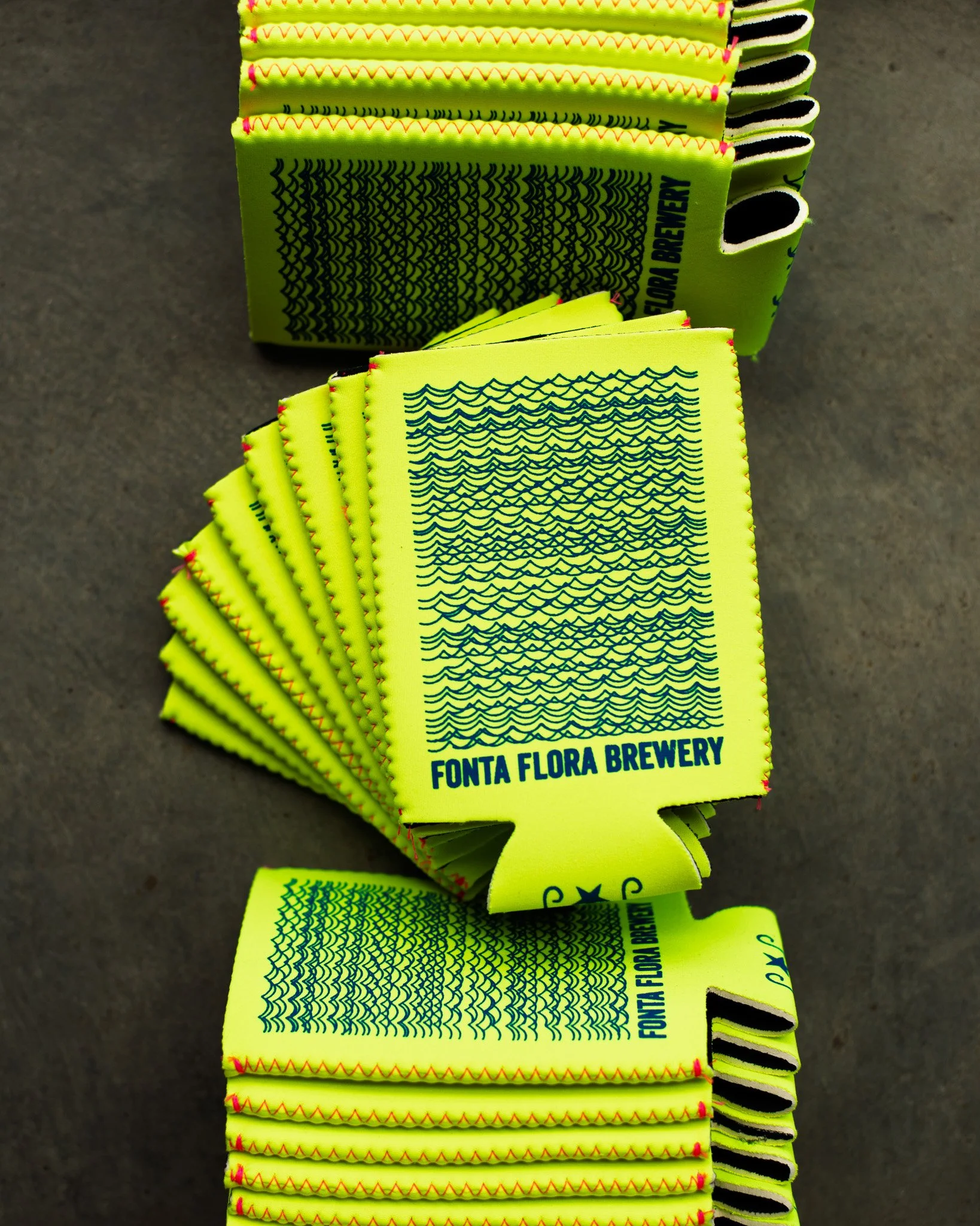 Neon Waves Koozie