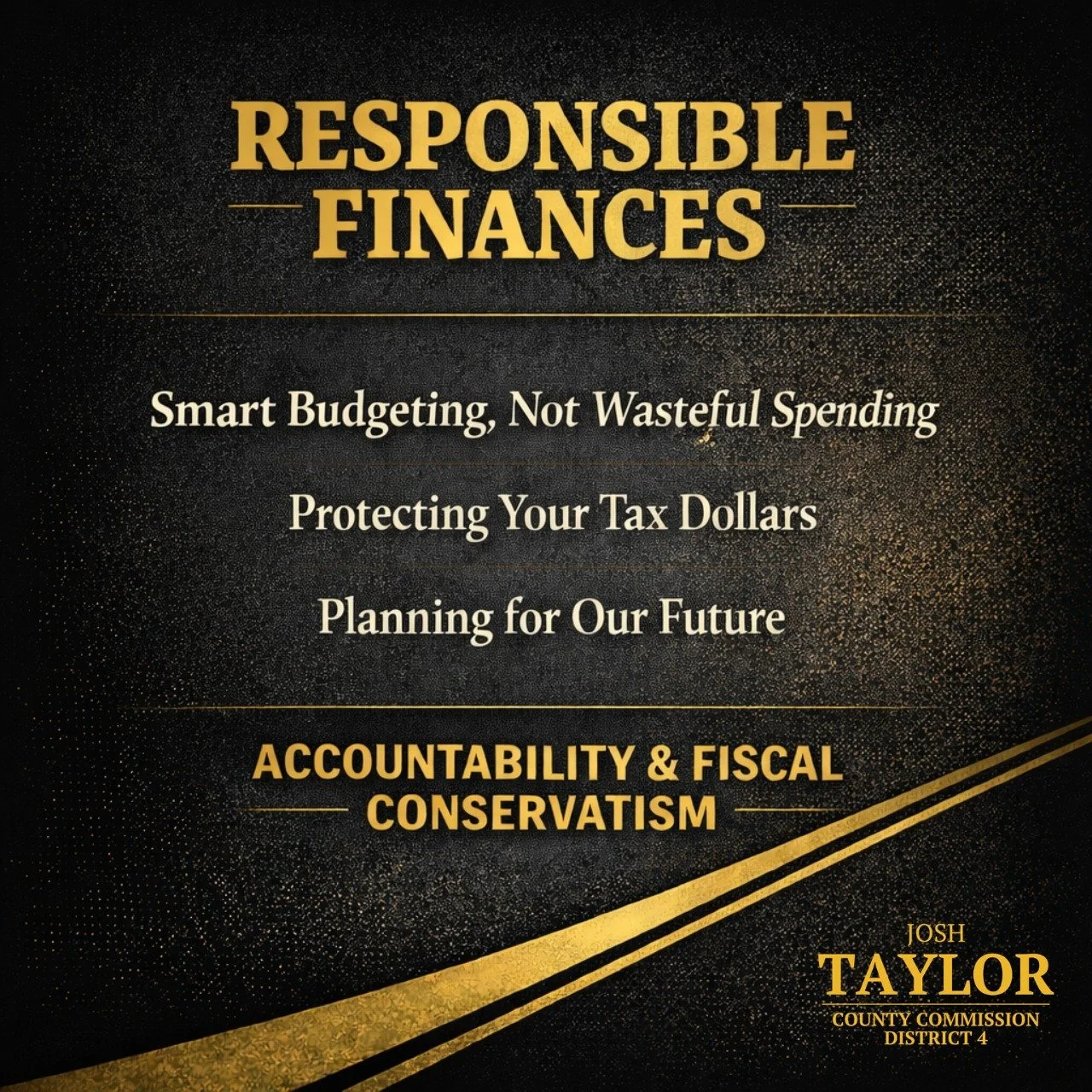 Every dollar the county spends comes from the people who live and work here. That&rsquo;s something I take seriously. As a small business owner, I understand what it means to manage a budget, make tough decisions, and prioritize what matters most. Co