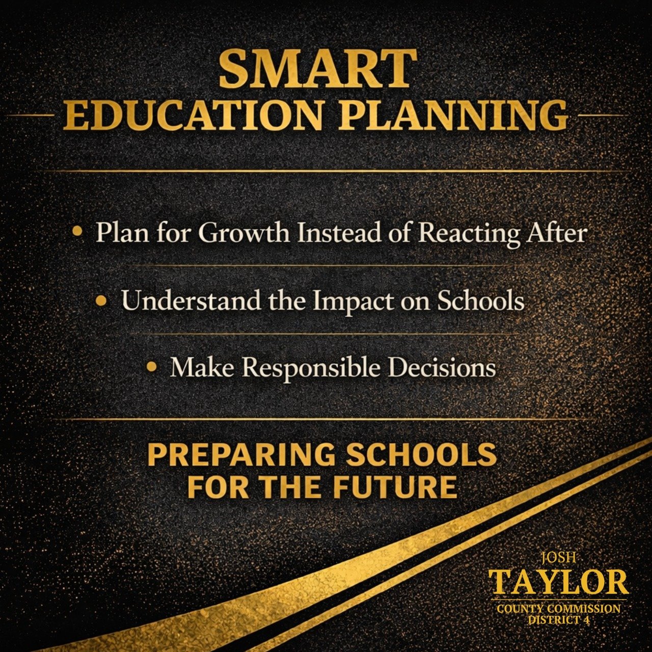 Strong schools matter to families, to employers, and to the future of our community. Supporting education doesn&rsquo;t always mean spending more money. A lot of times, it means planning better, asking the right questions early, and making sure we&rs