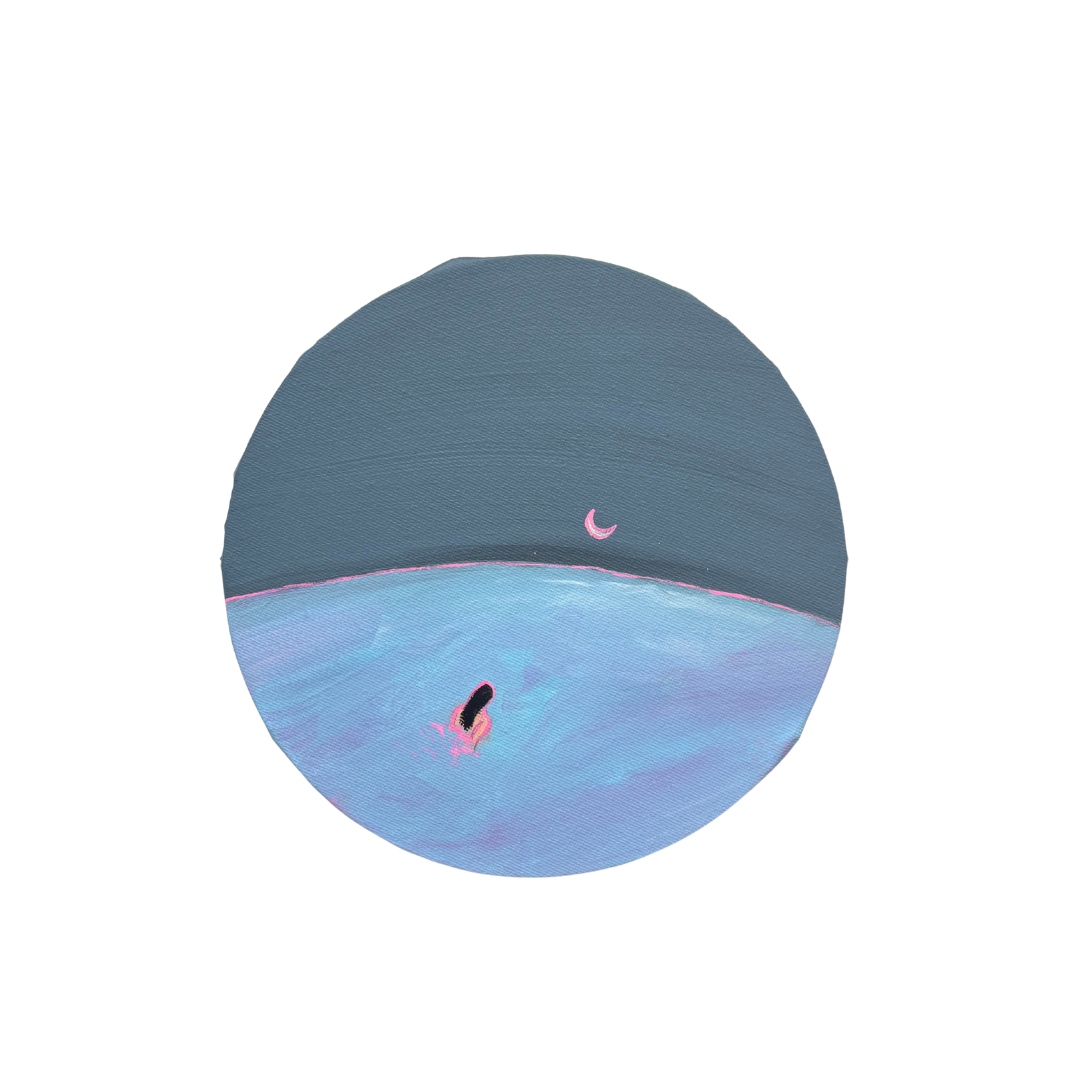 1001 night of solitude, Mixed media on canvas