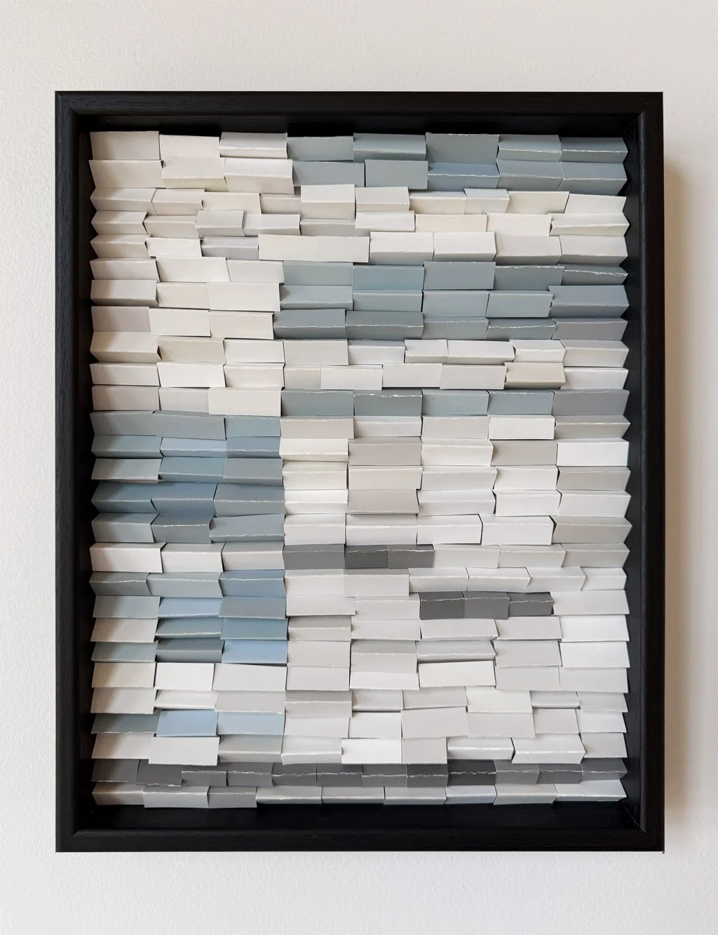 Contemporary abstract art for modern homes, Sky, Water, Blue, White, Neutral shades. reclaimed materials art