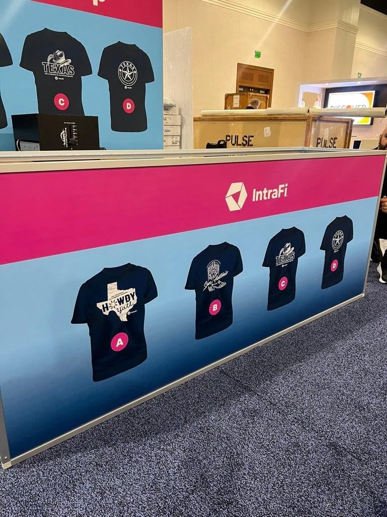 live printing event, trade show printing booth