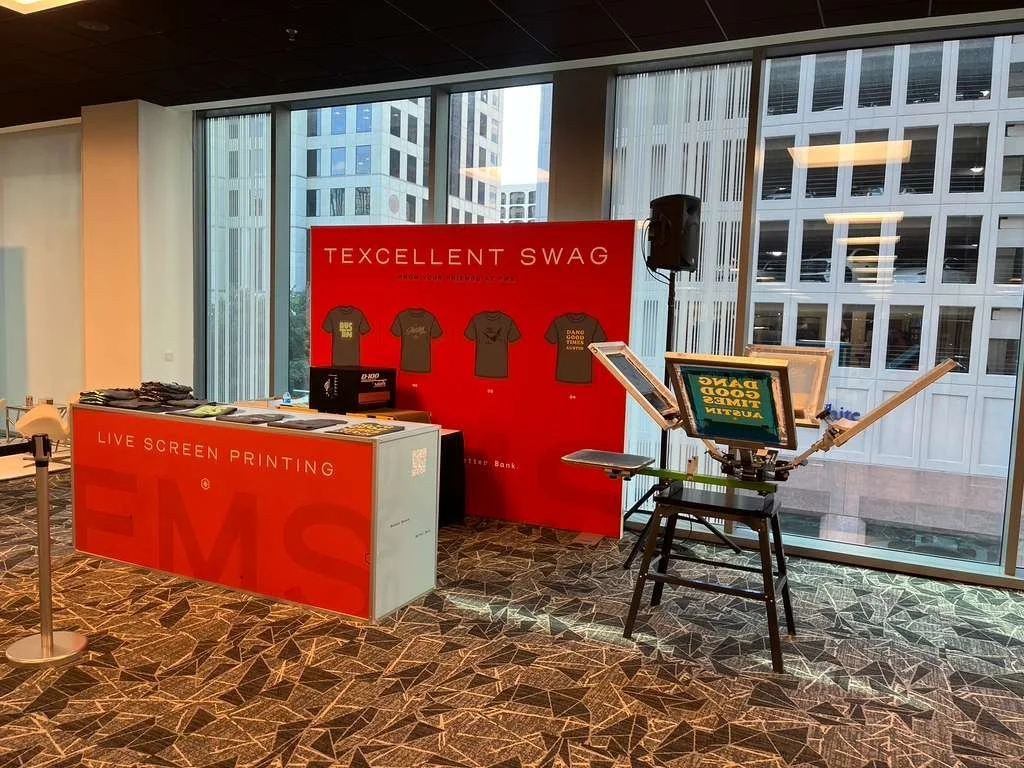 live printing event, trade show printing booth