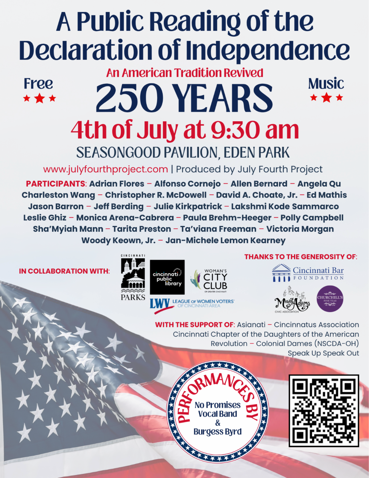 Celebrate the Fourth of July in Cincinnati with a Public Reading of the Declaration of Independence
