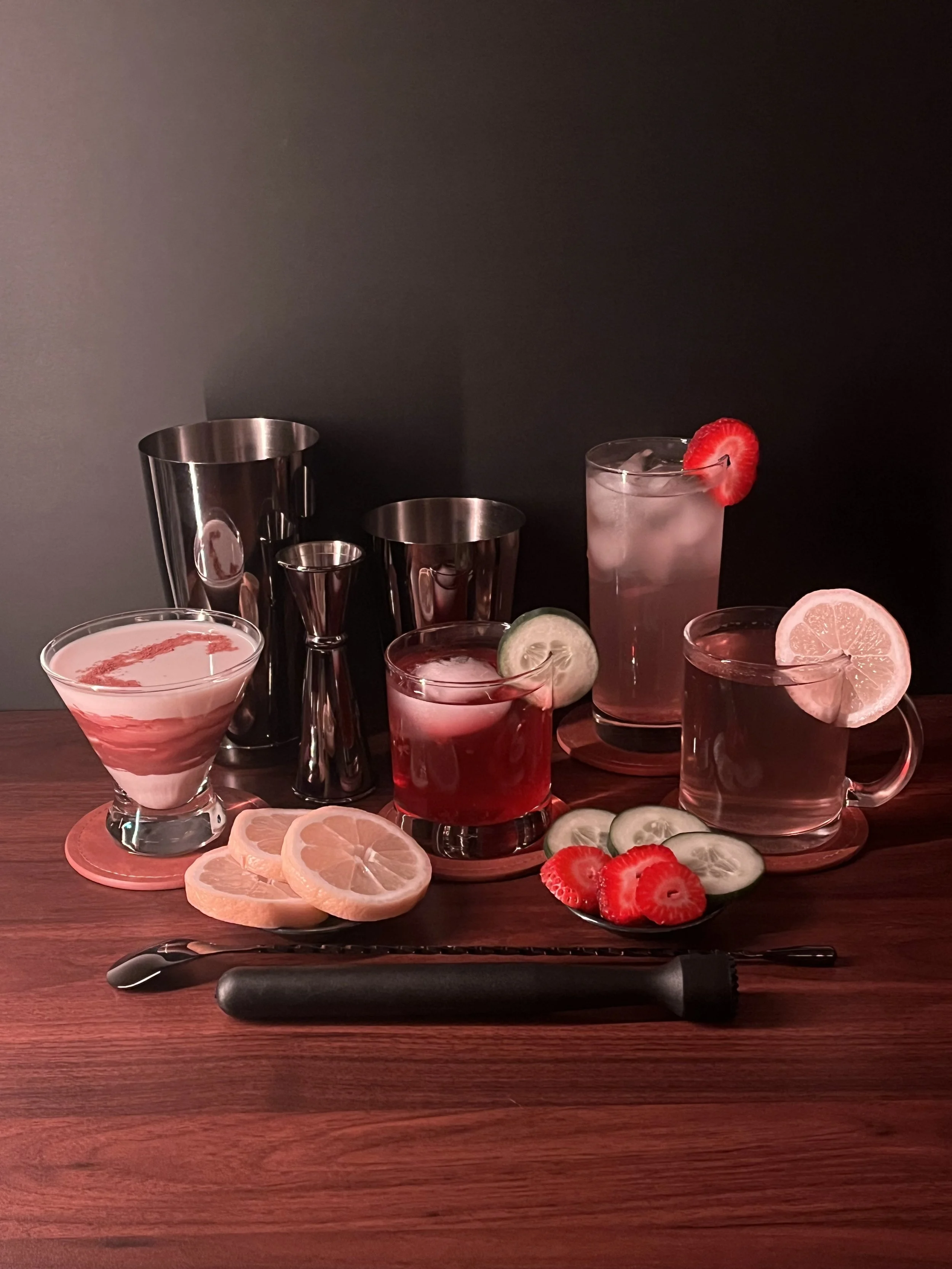 Beverages created from mocktail class.