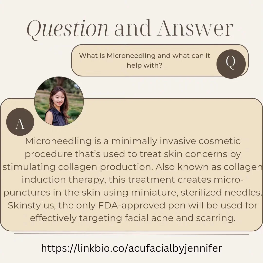 The Key Benefits🌸
.
.
1. Stimulates Collagen Production: Microneedling creates tiny punctures in the skin, triggering the body's natural healing response and stimulating the production of collagen and elastin. This can improve skin elasticity and fi