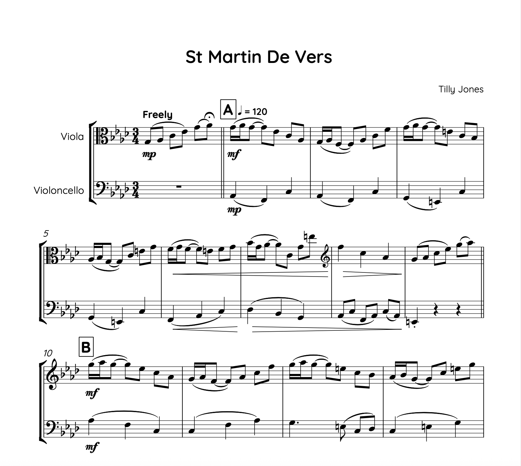 St Martin De Vers (Viola & Cello)
