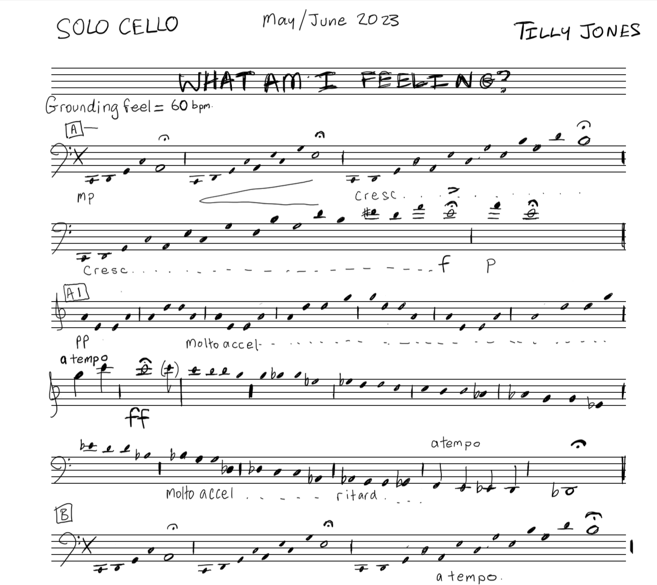 What Am I Feeling? (Solo Cello)