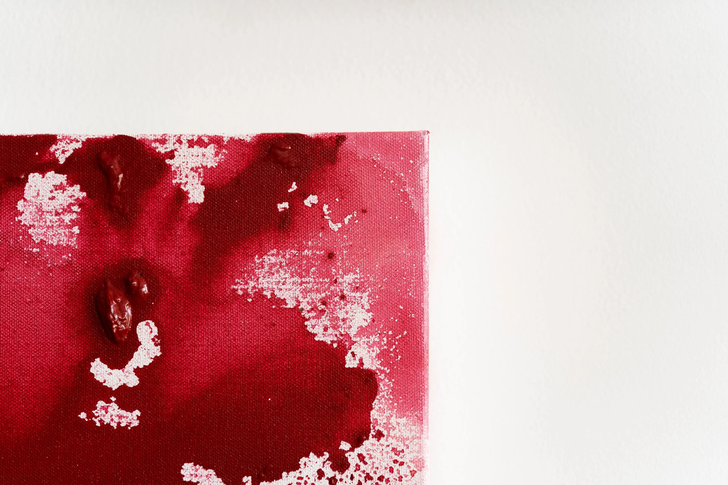 Fever Bloom | Original Abstract Painting by Georgia Stathopoulos top right corner