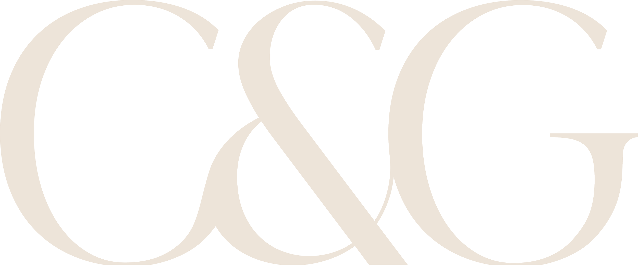 Close-up of the black and white CCC and G letters logo.