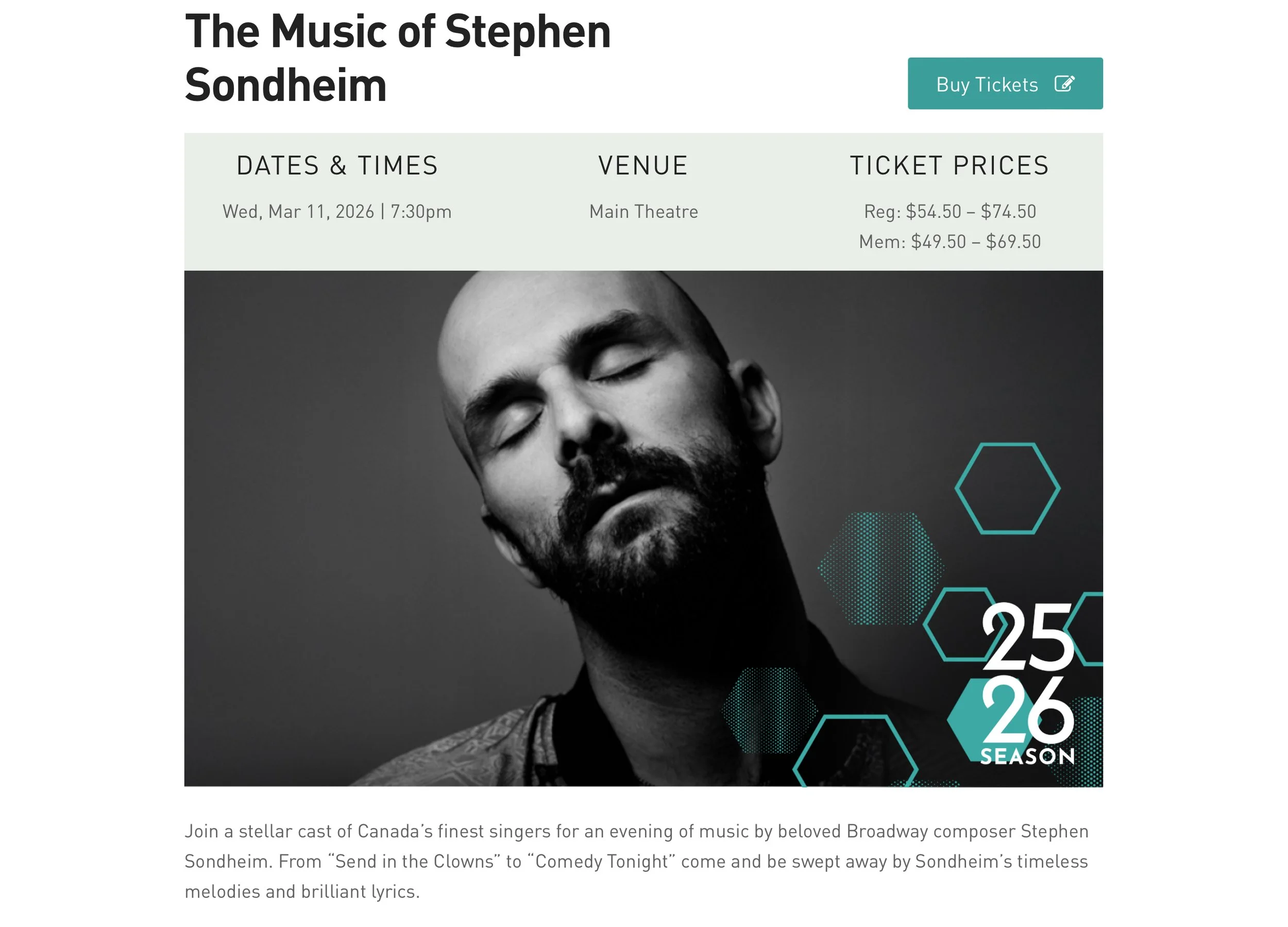 The Music of Stephen Sondheim