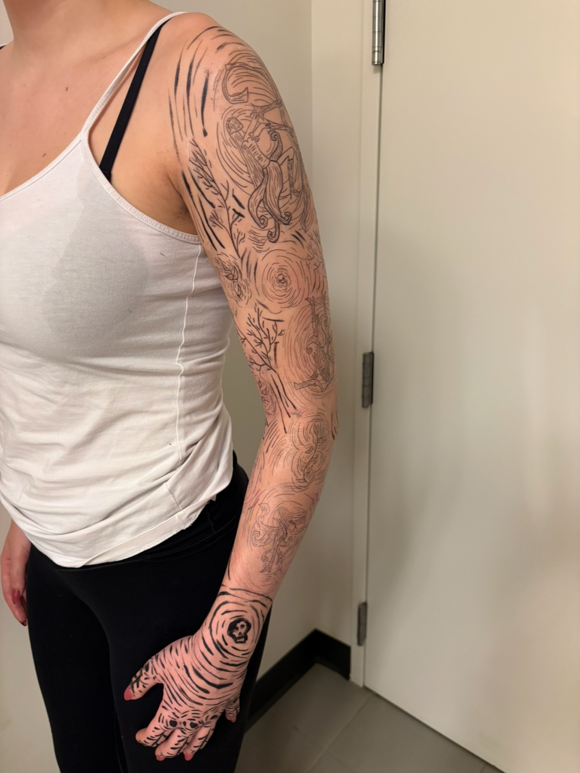 Tattoo Application: Design by Finty Critchley