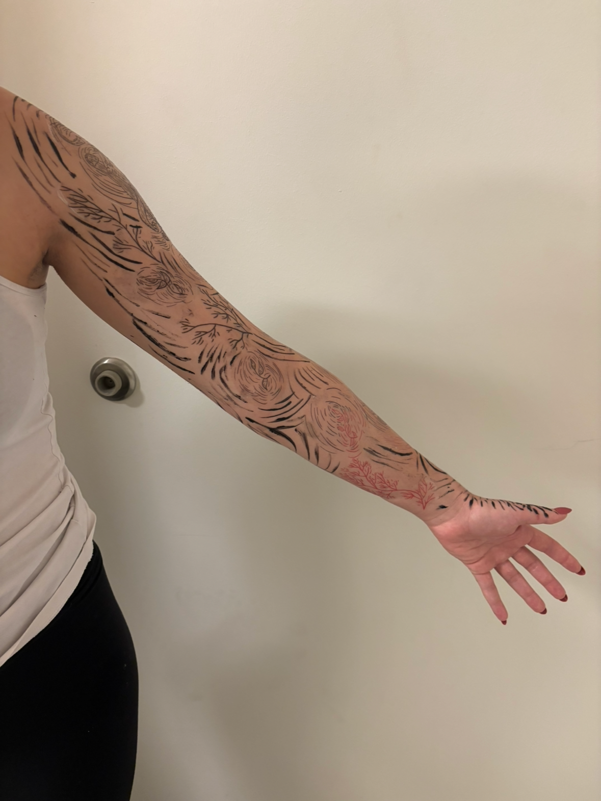 Tattoo Application: Design by Finty Critchley