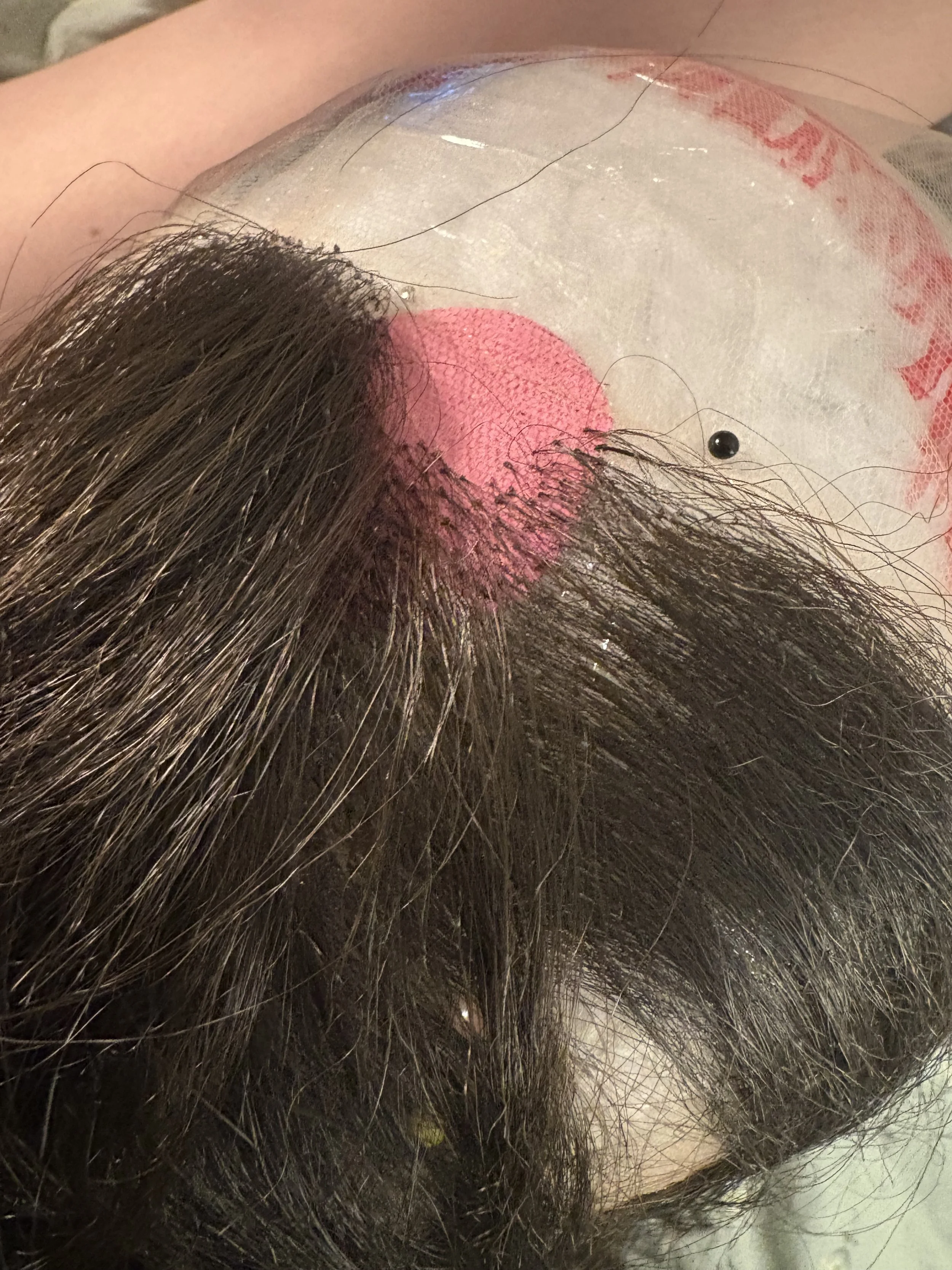 Custom Built Wig With Hand Tied Front: Design by Erin Lusford