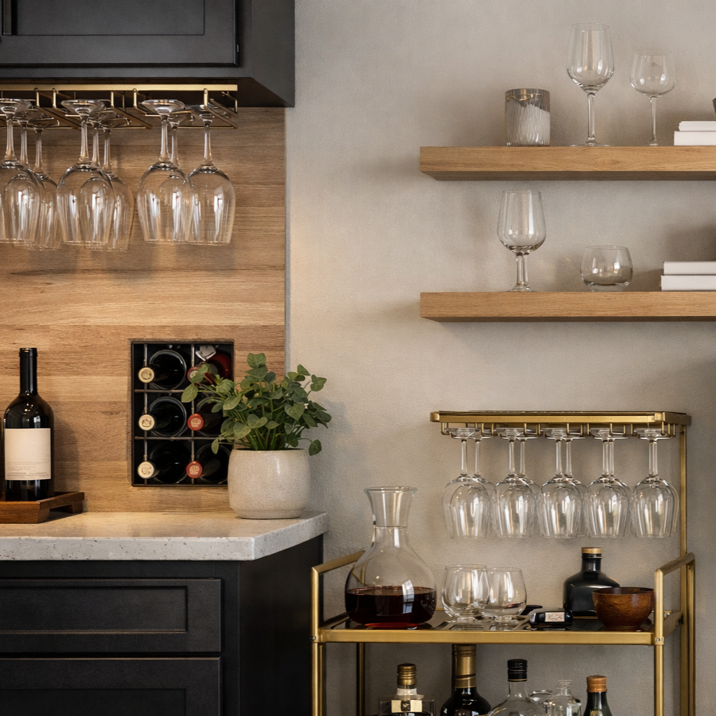 Best Wine Glass Storage Ideas for Small Kitchens