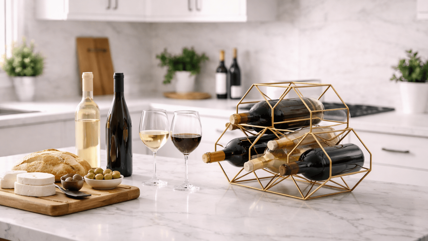 Modern Counter Wine Rack Best Countertop Wine Racks for Small Kitchens (That Actually Work ...