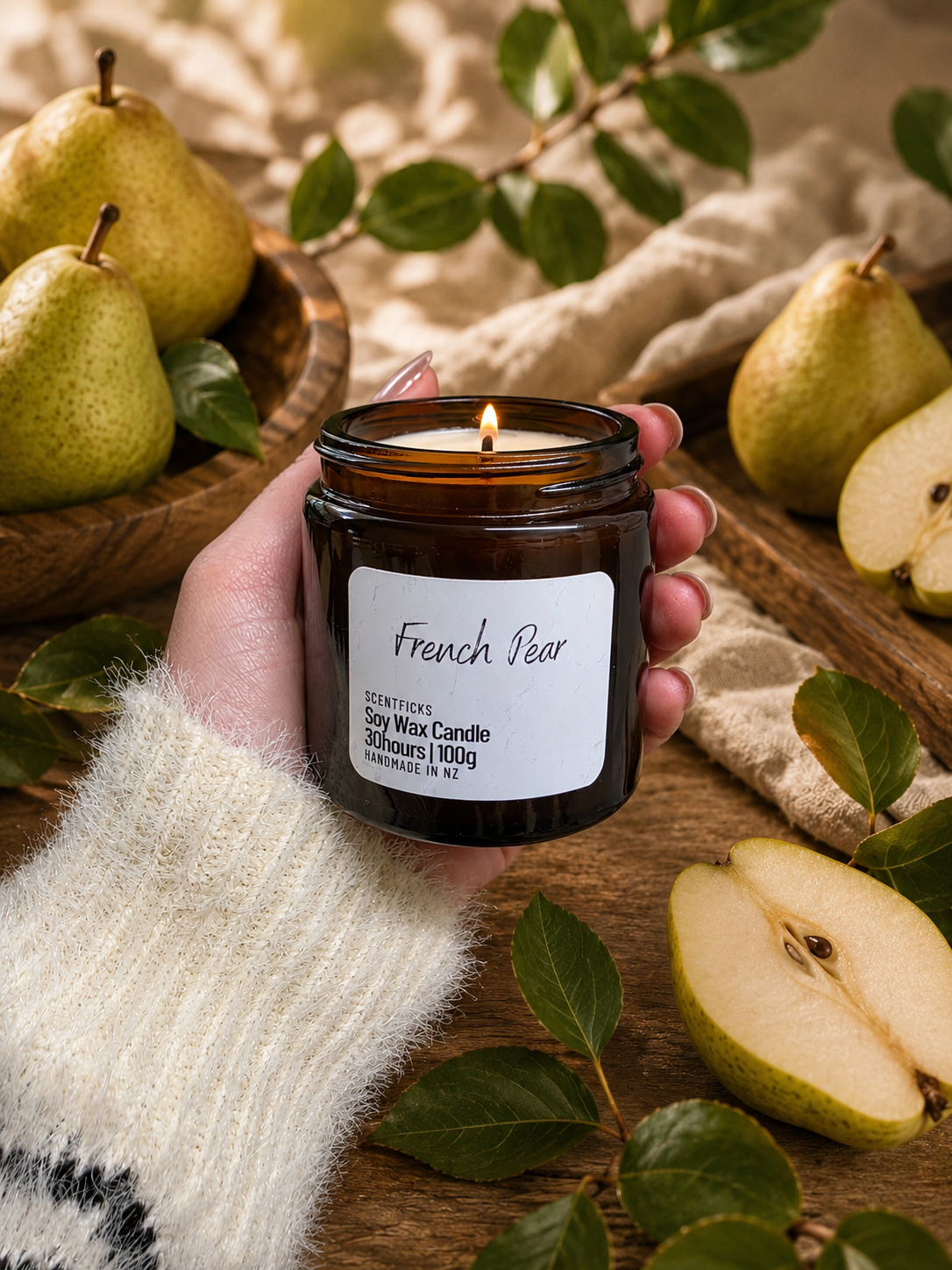 Soy Candle French Pear 100g