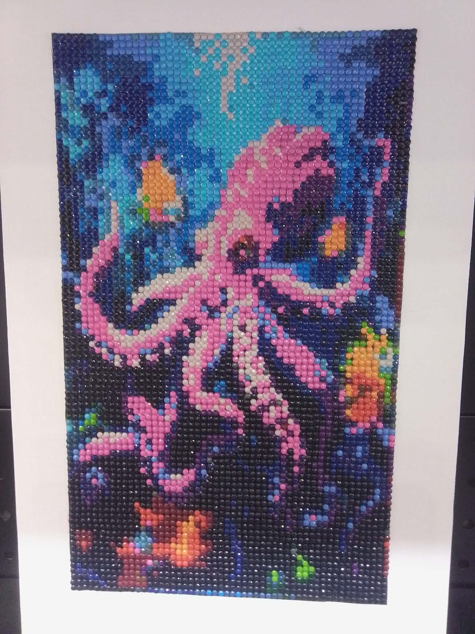 No. 112 - Octopus Diamond Art On Flat Canvas