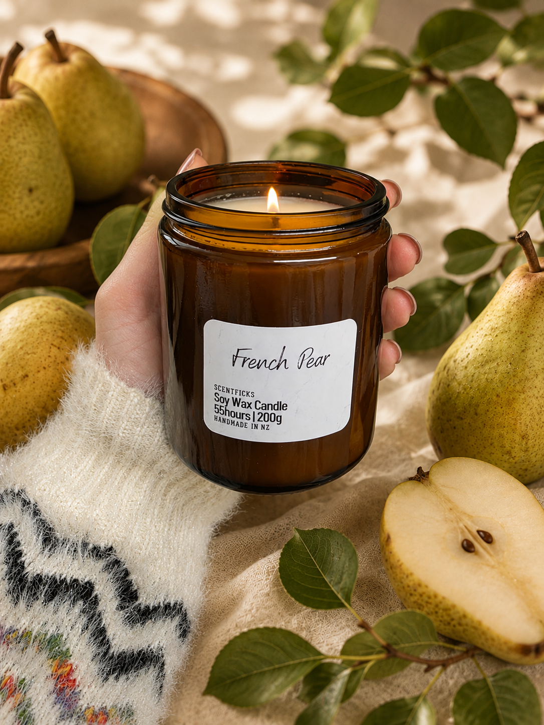 Soy Candle French Pear 200g