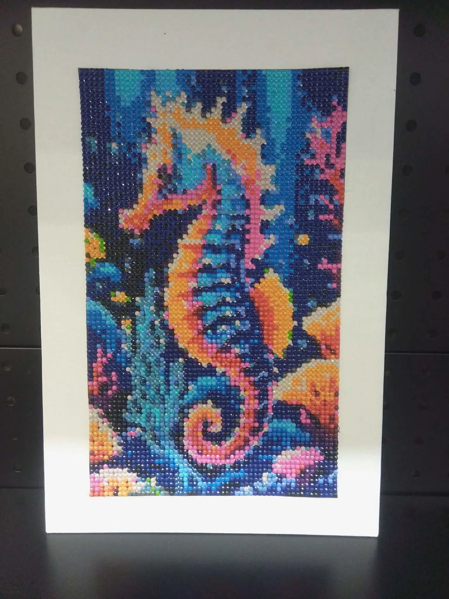 No. 110 - Seahorse Diamond Art On Flat Canvas
