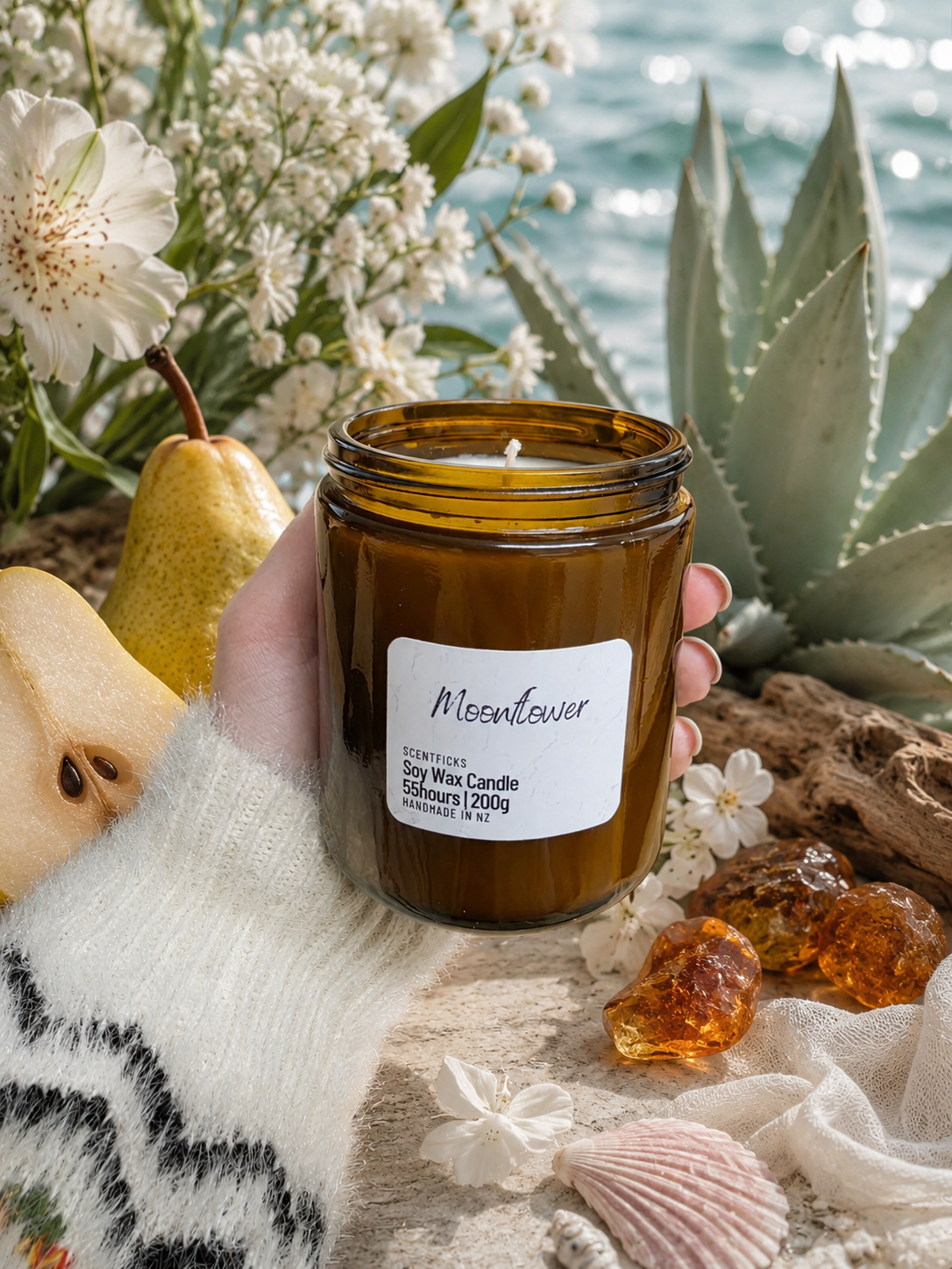 Soy Candle Moonflower 200g