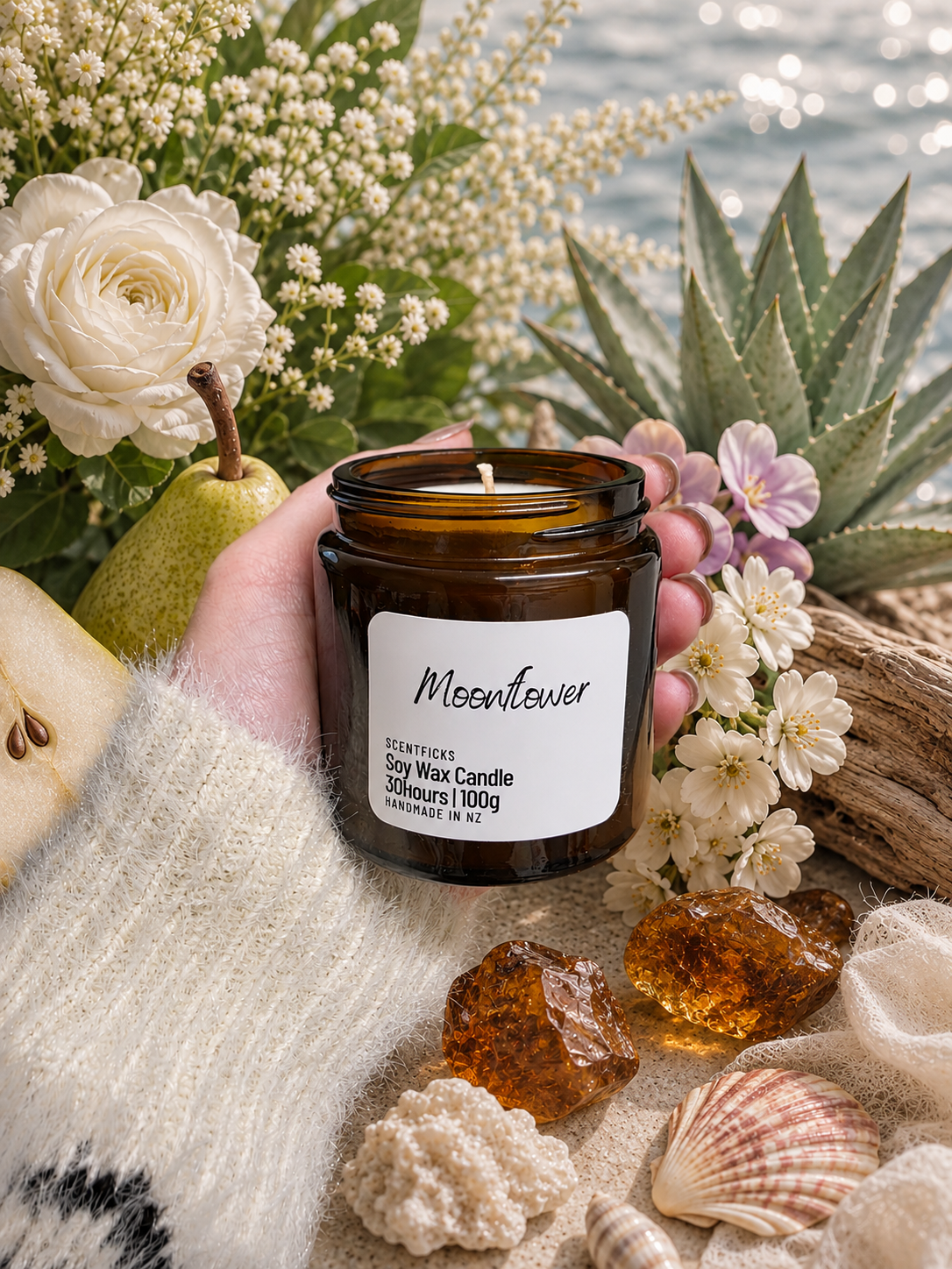 Soy Candle Moonflower 100g