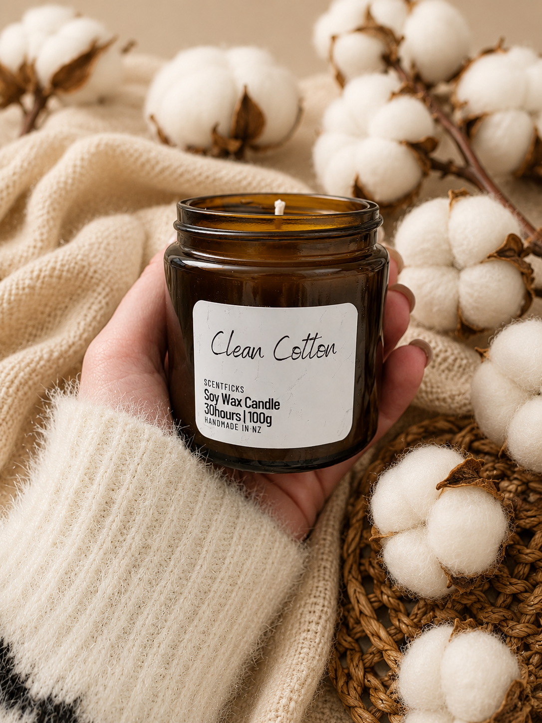 Soy Candle Clean Cotton 100g
