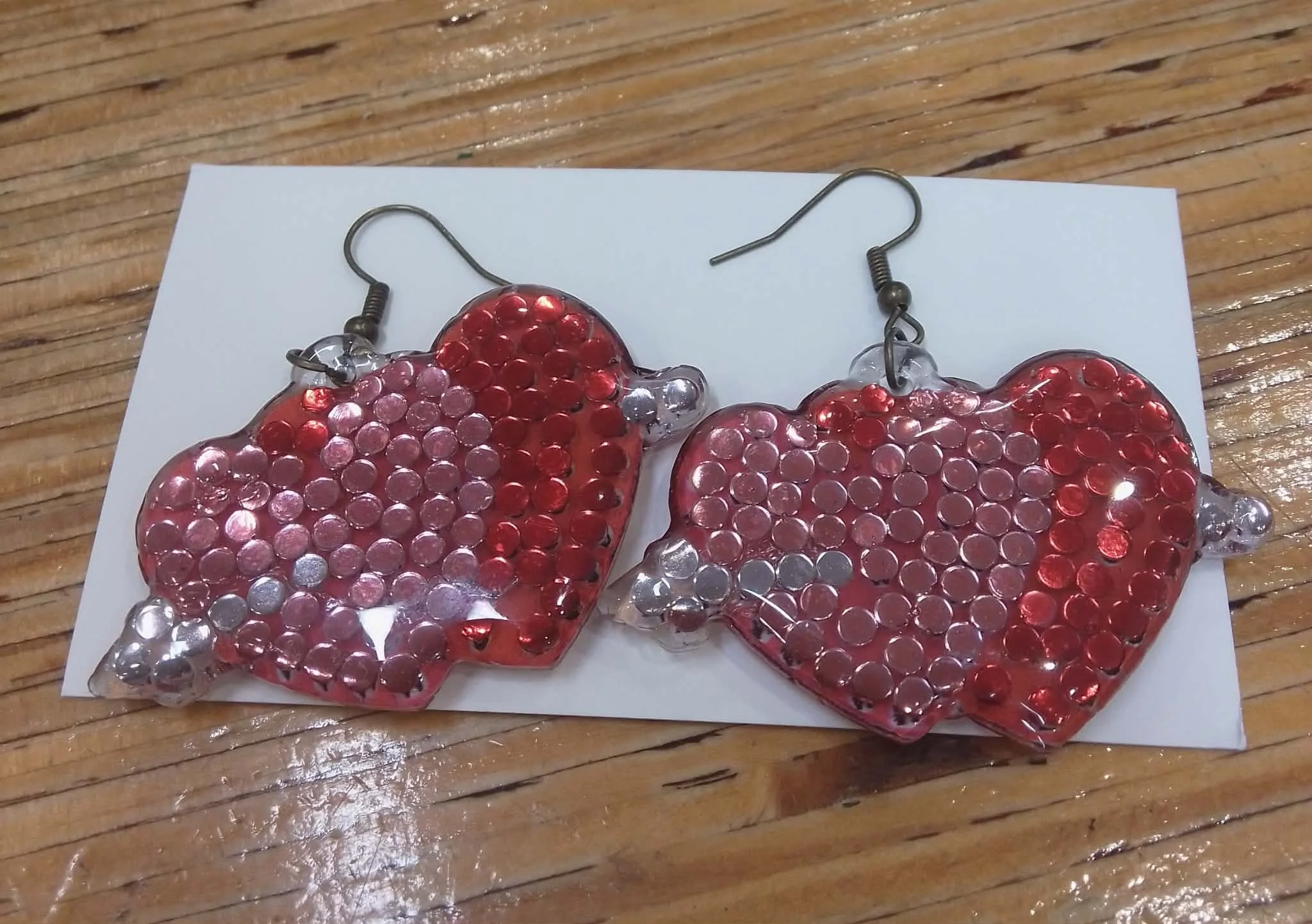 No. 81 - Hearts And Arrow Diamond Art Earrings