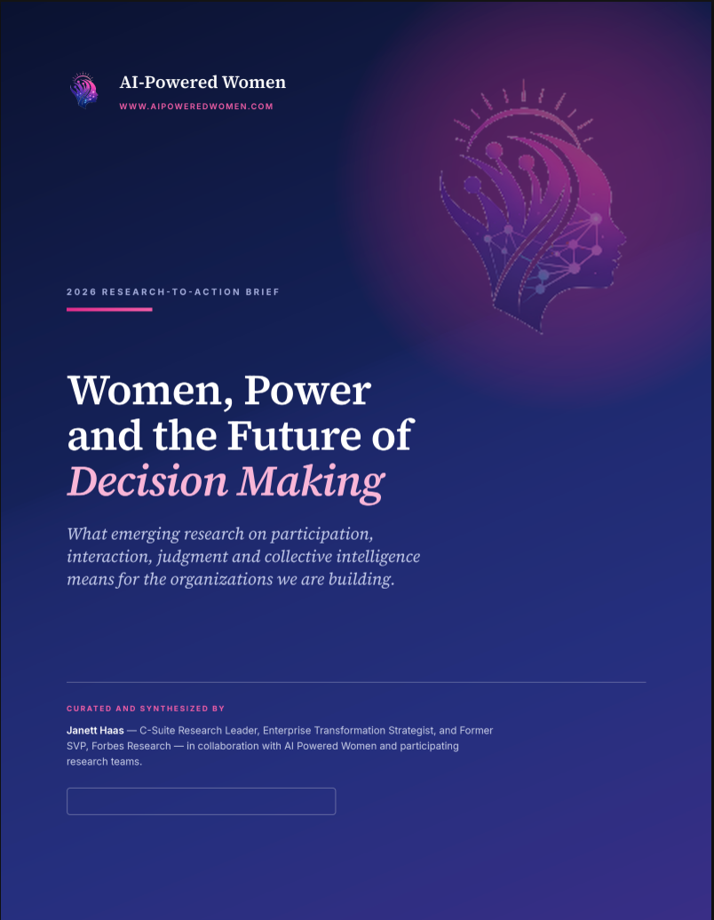 Women, Power and the Future of Decision Making 