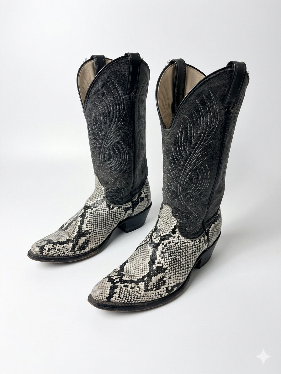 Laredo Python Western Boots (Genuine Leather)