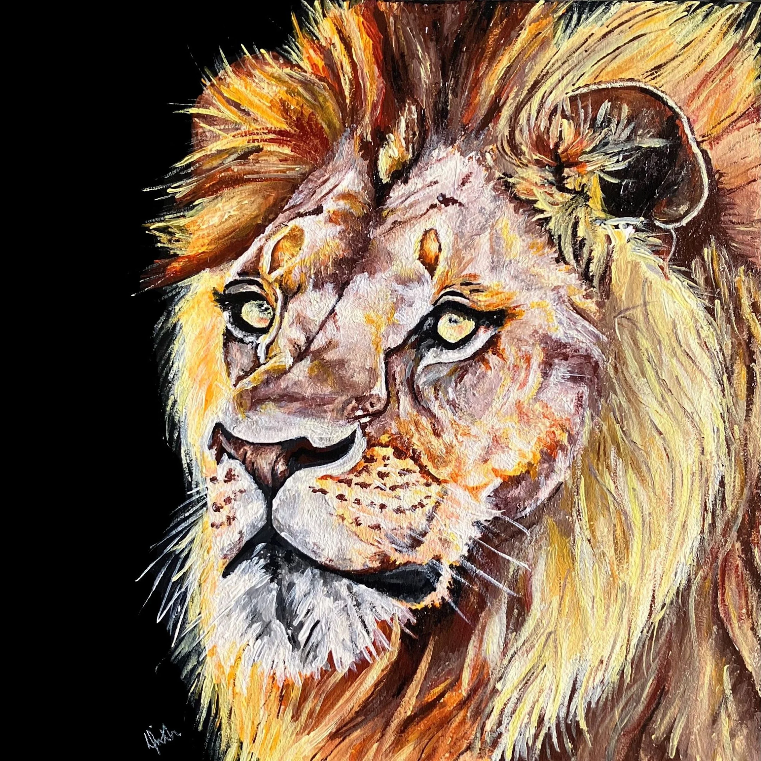 Protector (Lion) Canvas Print