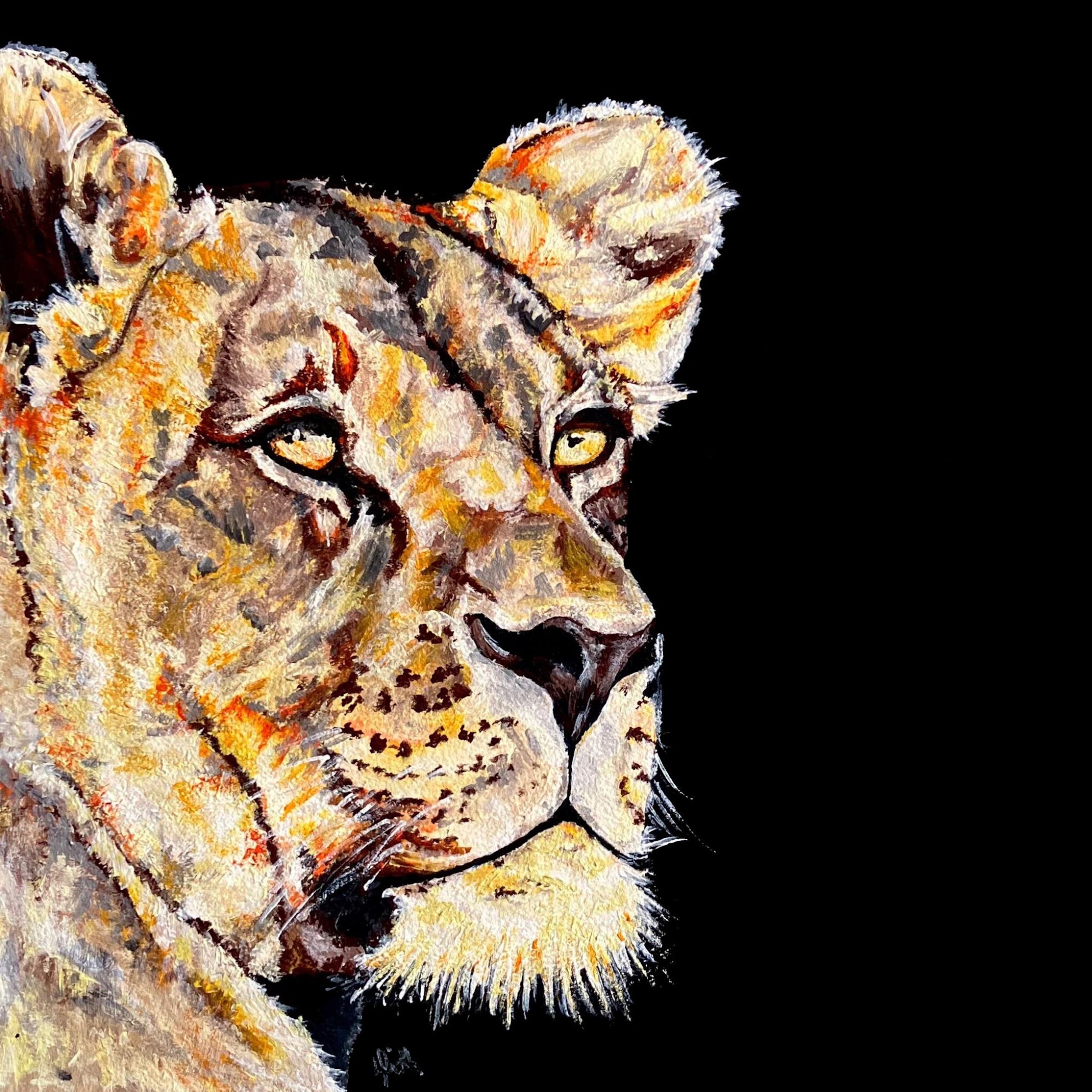 Provider (Lioness) Canvas Print