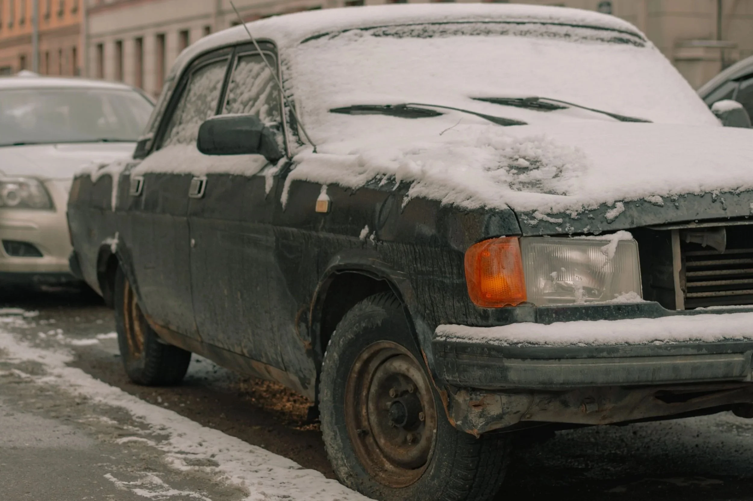 Car corroded by road salts.